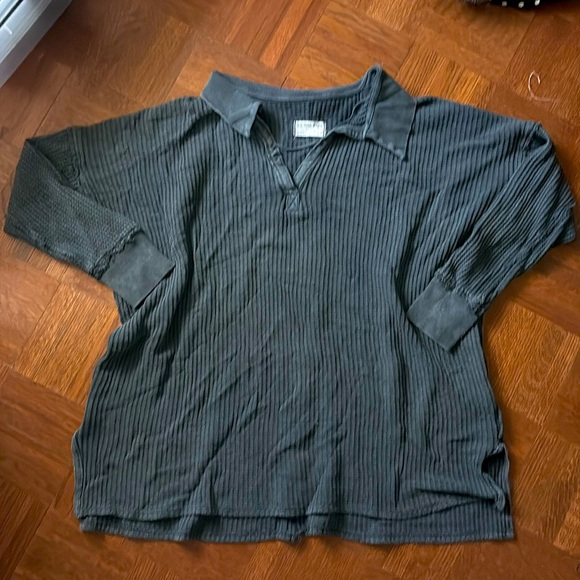 We the Free Waffle Polo Size M - Picture 4 of 8